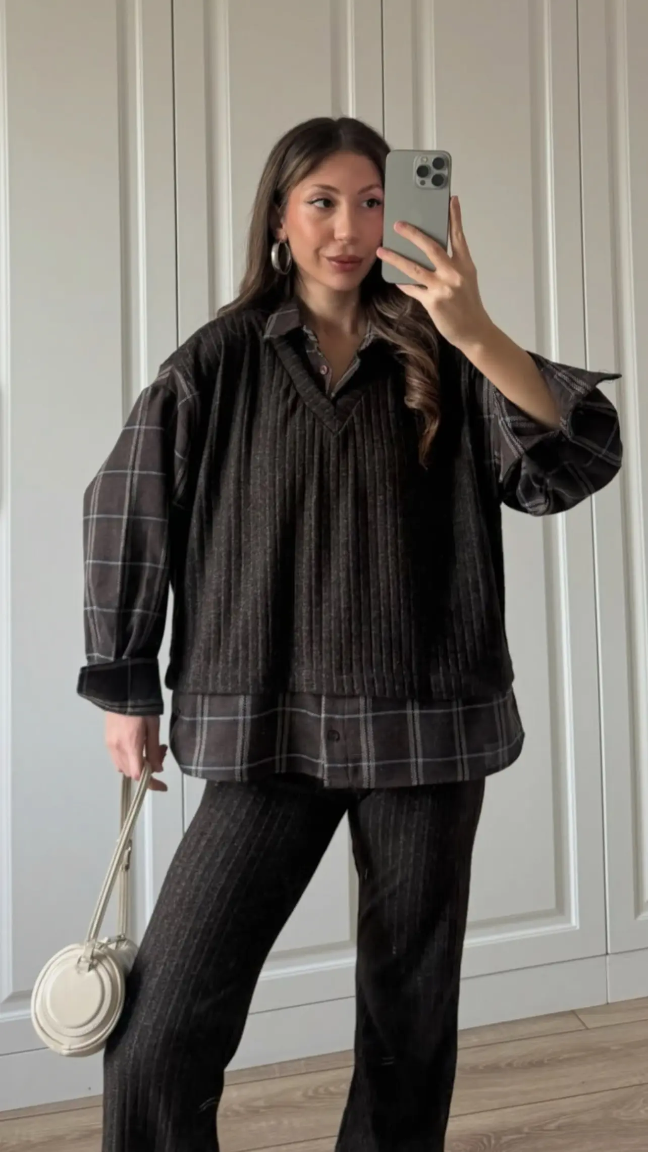 ست دو تیکه بافت شومیز اورجینال ترک